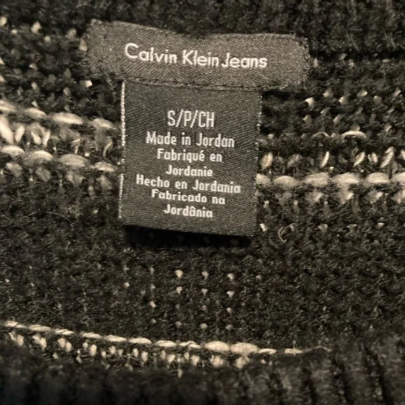 Calvin Klein jeans long sleeved striped Womens sweater size small - Picture 2 of 8